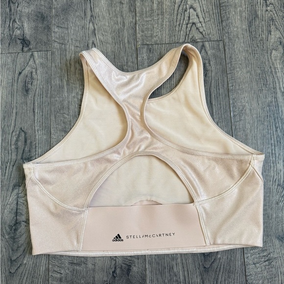 Adidas x Stella McCartney Shiny Recycled Cropped Bra - Picture 6 of 6